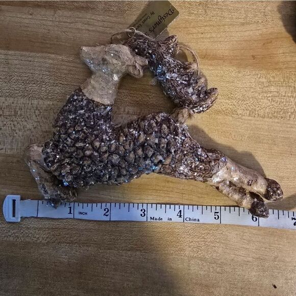 NWT Large Christmas Deer Ornaments (CHR3) - Picture 8 of 8